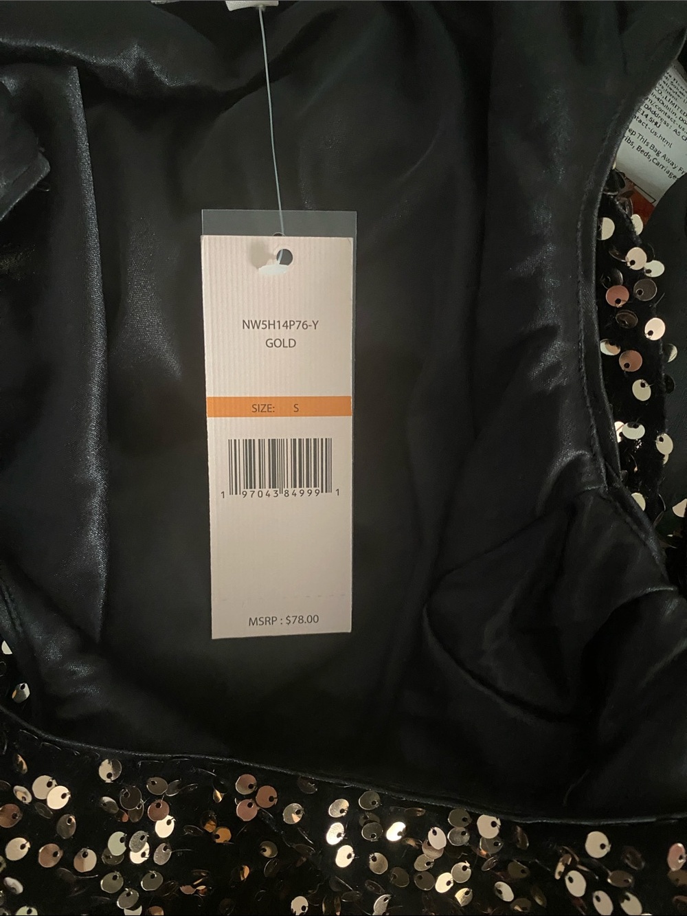 Nanette Lepore NWT size small sequin top - Picture 8 of 8